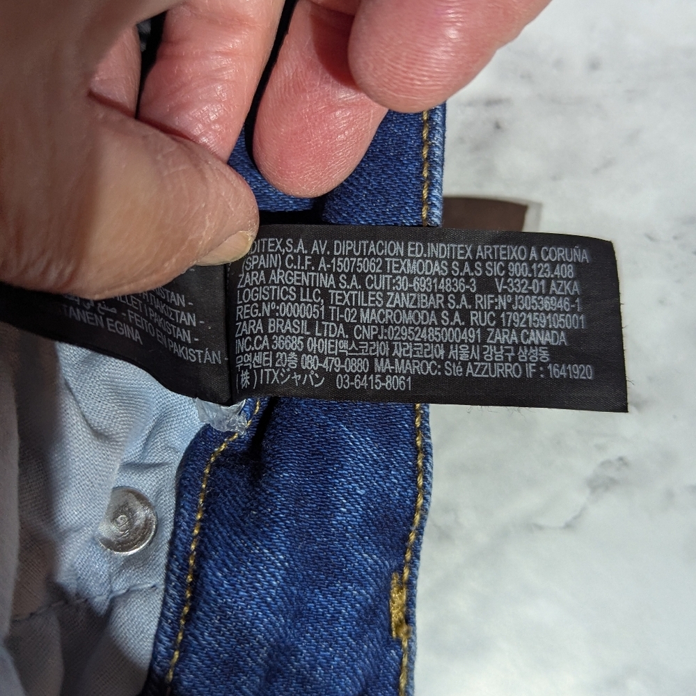 Zara Blue 7223/265 Mid-rise Bootcut Blue Denim Jeans Size 4 US - Picture 13 of 14